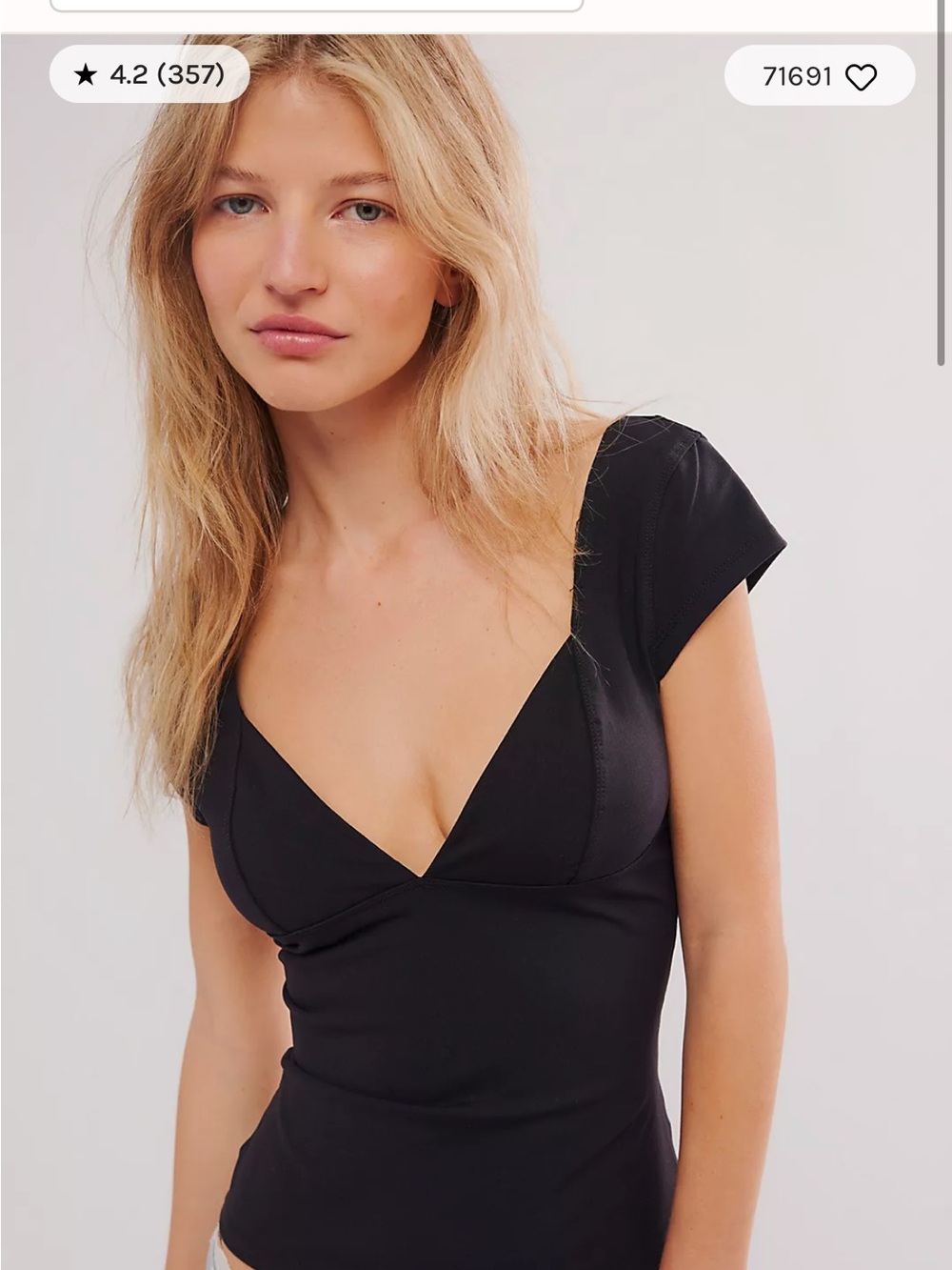 Free People Black Duo Corset Cali